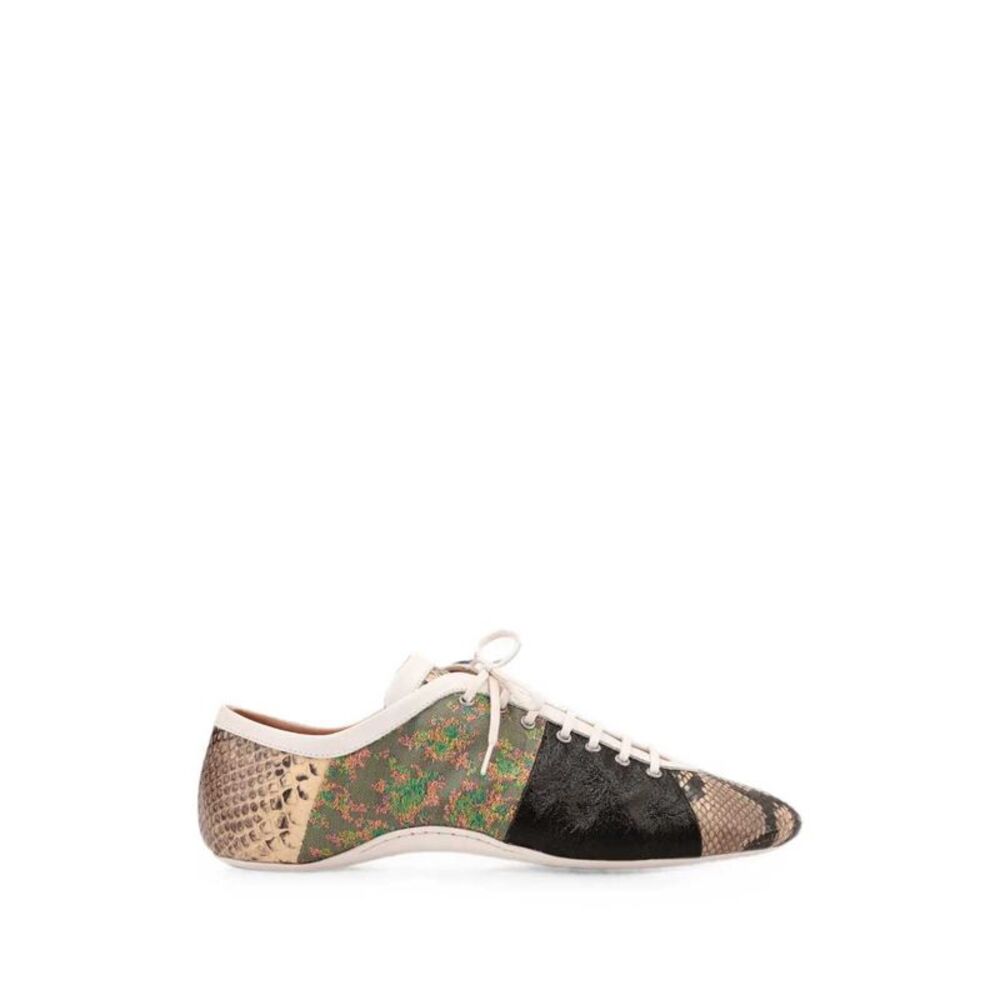 Dries Van Noten Men Patchwork Ballet-Style Sneakers
